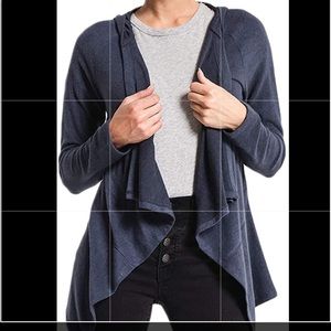 Z Supply Marled Waterfall Cardigan Indigo Denim XL